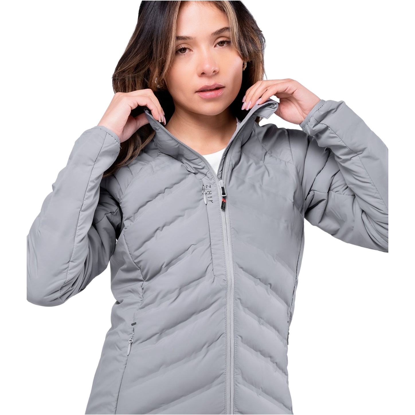 2025 Zhik Femmes Veste Isolée à Cellules JKT-0090-W-PLT - Platinum
